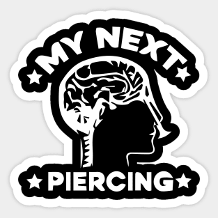 My next piercing Sticker